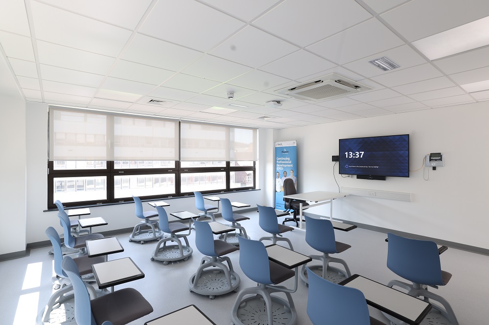 Eldon Court Education Centre training room lecture style with chairs