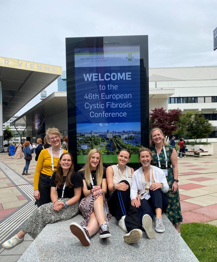 Paige Alsop and colleagues as the 46th European Cystic Fibrosis Society Conference in June 2023