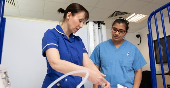 Neonatal nurses in RVI SIM Centre