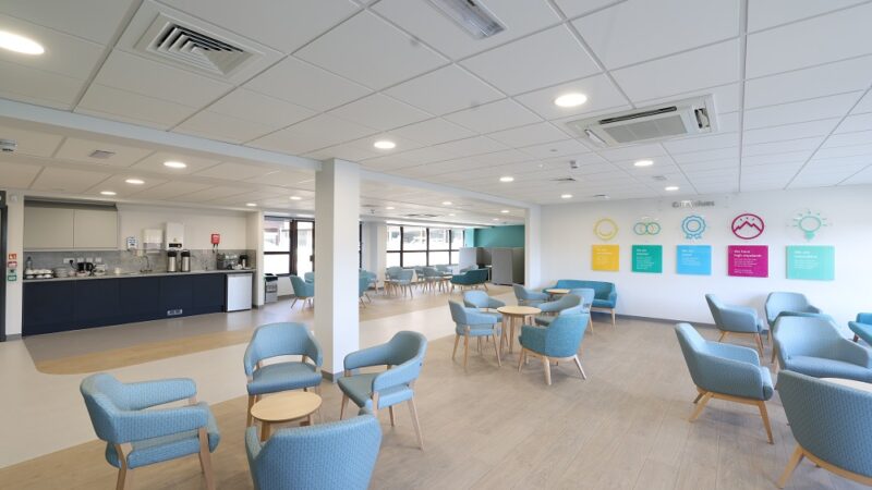 Eldon Court reception and refreshment area