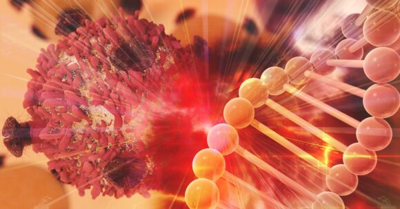 Concept illustration for Gene,Therapy,For,Cancer,Treatment,Concept,Cancer,Therapy,With,T-cell